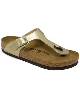 Birkenstock: Золотые сандалии  Gizeh Birko Flor