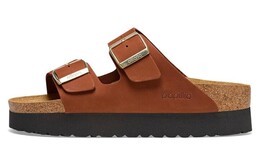 Birkenstock: Коричневые шлёпанцы 
