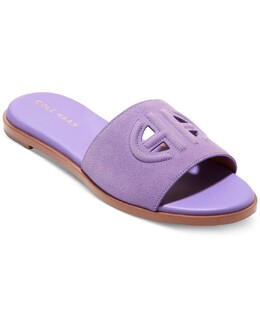 Cole Haan: Фиолетовые шлёпанцы 