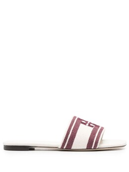 Tory Burch: Красные шлёпанцы 