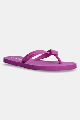 Adidas: Фиолетовые шлёпанцы 
