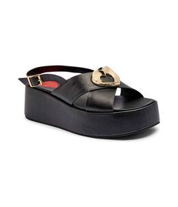 LOVE MOSCHINO: Чёрные сандалии 