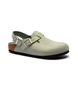 Birkenstock: Зелёные сабо 