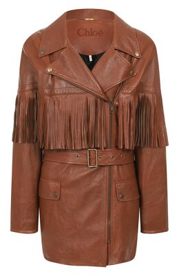 Chloé: Кожаная куртка 