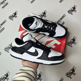 NIKE: Белые кроссовки  Dunk Low