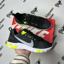 NIKE: Чёрные кроссовки  React Element 55