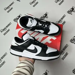 NIKE: Чёрные кроссовки  Dunk Low