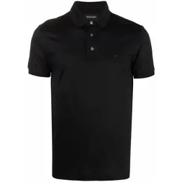 EMPORIO ARMANI: Чёрное поло 