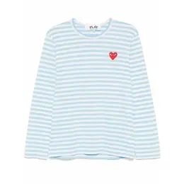 Comme des Garcons PLAY: Белая футболка 