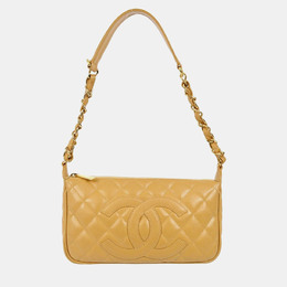 Chanel: Бежевая сумка 
