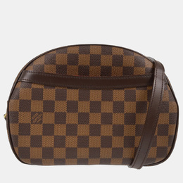Louis Vuitton: Коричневая сумка через плечо 