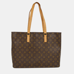 Louis Vuitton: Коричневая сумка-шоппер 