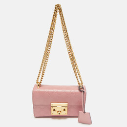 Gucci: Розовая сумка  Padlock