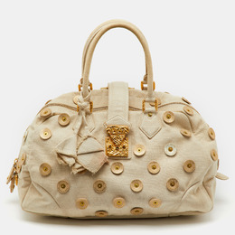 Louis Vuitton: Светлая сумка 