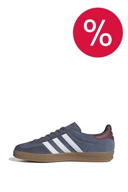 Adidas: Синие кроссовки  Gazelle