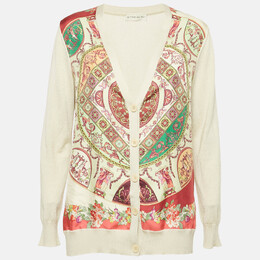 Etro: Зелёный кардиган 