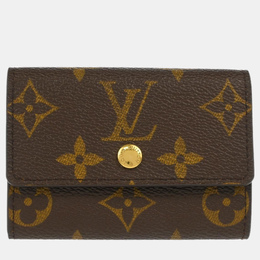 Louis Vuitton: Коричневый кошелёк  Porte Monnaie