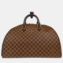 Louis Vuitton: Коричневая спортивная сумка 