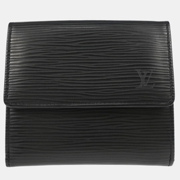 Louis Vuitton: Чёрный кошелёк  Épi
