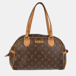 Louis Vuitton: Коричневая сумка 