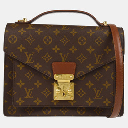 Louis Vuitton: Коричневая сумка на руку 