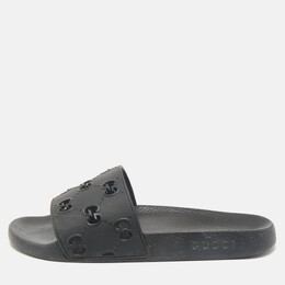Gucci: Чёрные сандалии  GG
