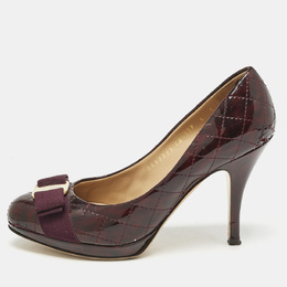 Salvatore Ferragamo: Бордовые туфли  Vara Bow