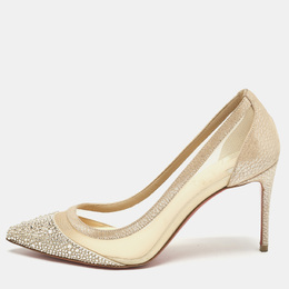 Christian Louboutin: Бежевые туфли 