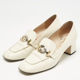 Gucci: Белые лоферы  Zumi