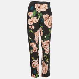 Dolce & Gabbana: Чёрные брюки  Rose