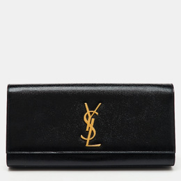 Saint Laurent Paris: Чёрный клатч  Kate