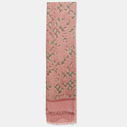 Gucci: Розовый шарф  GG