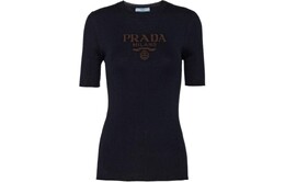 Prada: Синяя футболка 