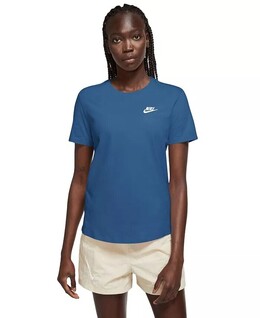 Nike: Синяя футболка  Sportswear Club
