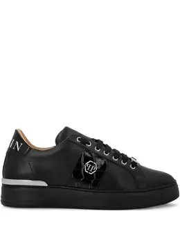 Philipp Plein: Чёрные кроссовки  Hexagon