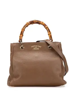 Gucci Pre-Owned: Коричневая сумка-шоппер 