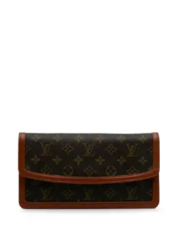 Louis Vuitton Pre-Owned: Коричневый клатч 