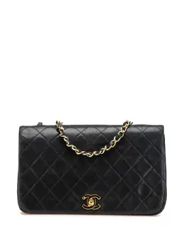 CHANEL Pre-Owned: Чёрная сумка через плечо 