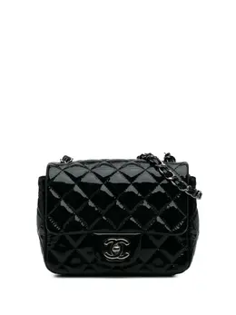 CHANEL Pre-Owned: Голубая сумка через плечо 