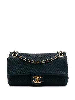 CHANEL Pre-Owned: Голубая сумка 