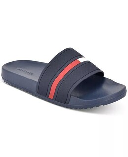 Tommy Hilfiger: Синие шлёпанцы 