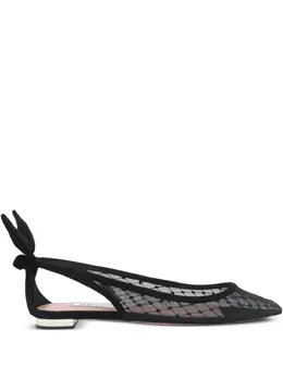 Aquazzura: Чёрные балетки 