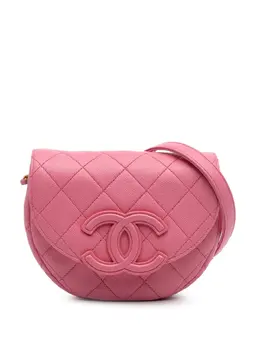 CHANEL Pre-Owned: Розовая сумка через плечо 
