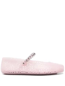 Jimmy Choo: Светлые балетки 