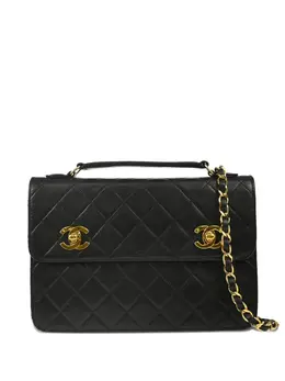CHANEL Pre-Owned: Чёрная сумка 