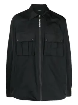 Balmain: Чёрная рубашка 