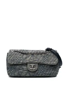 CHANEL Pre-Owned: Голубая сумка 