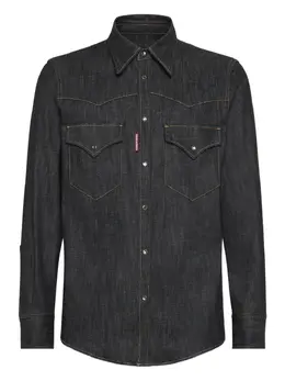 DSQUARED2: Чёрная рубашка  Western