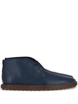 Tod's: Синие ботинки 