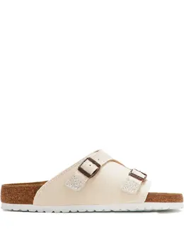 Birkenstock: Бежевые сандалии 